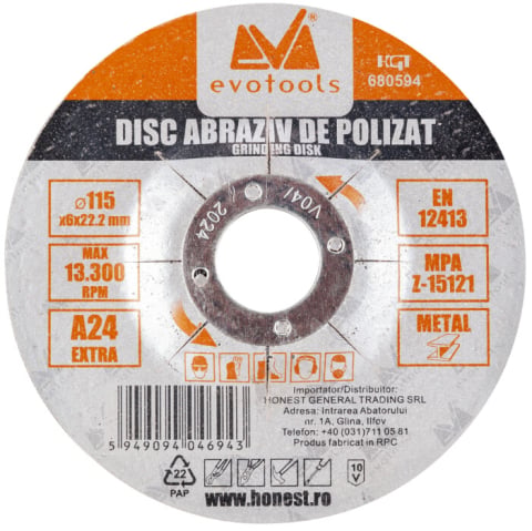 Accesorii scule si unelte electrice - Disc Abraziv de Polizat EvoTools