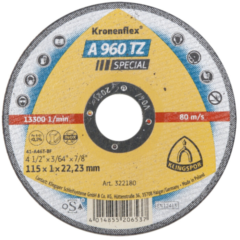 Discuri abrazive debitat - taiat - Disc Abraziv Klingspor A60 TZ Special