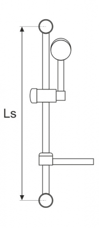 Dus cu Suport Vertical 5 Functii - Lungime suport 590 mm Lungime furtun 1500 mm [2]