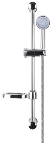 Baterii sanitare baie - Dus cu Suport Vertical 5 Functii - Lungime suport 590 mm Lungime furtun 1500 mm