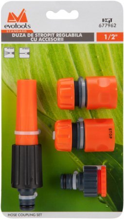 Duza de Stropit Reglabila cu Accesorii ETS - Diametru 1/2 inch [1]
