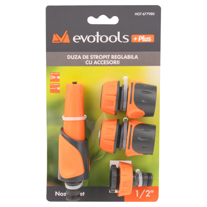 Duza de Stropit Reglabila cu Accesorii PLUS - Diametru 1/2 inch [2]