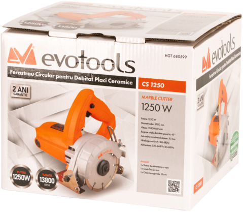 Ferastrau Circular pentru Debitat Placi Ceramice CS1250 EvoTools [4]