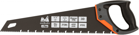 Fierastraie lemn - Ferastrau Lemn Dinti Speciali Maner TPR Evotools PLUS