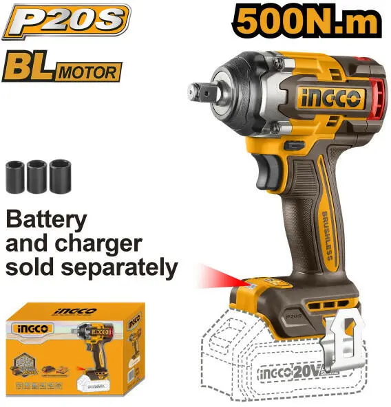 Pistoale de impact electrice - Filetanta cu Impact 20V 1/2 500 Nm