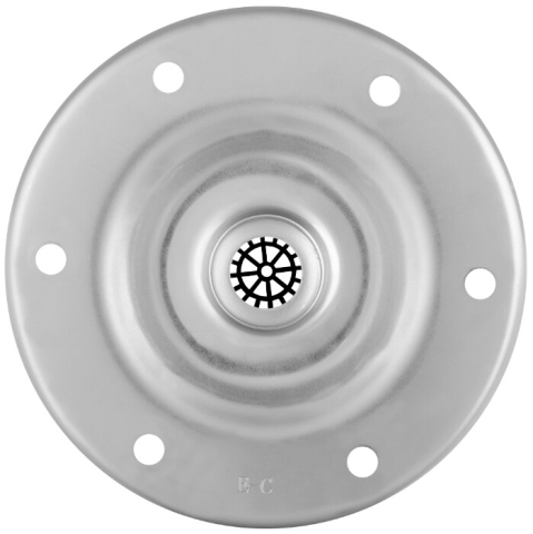 Piese si accesorii hidrofor - Flansa de Otel Galvanizat pt Rezervoare de Hidrofor - Diametrul 128 mm Gauri 6 x 9 mm