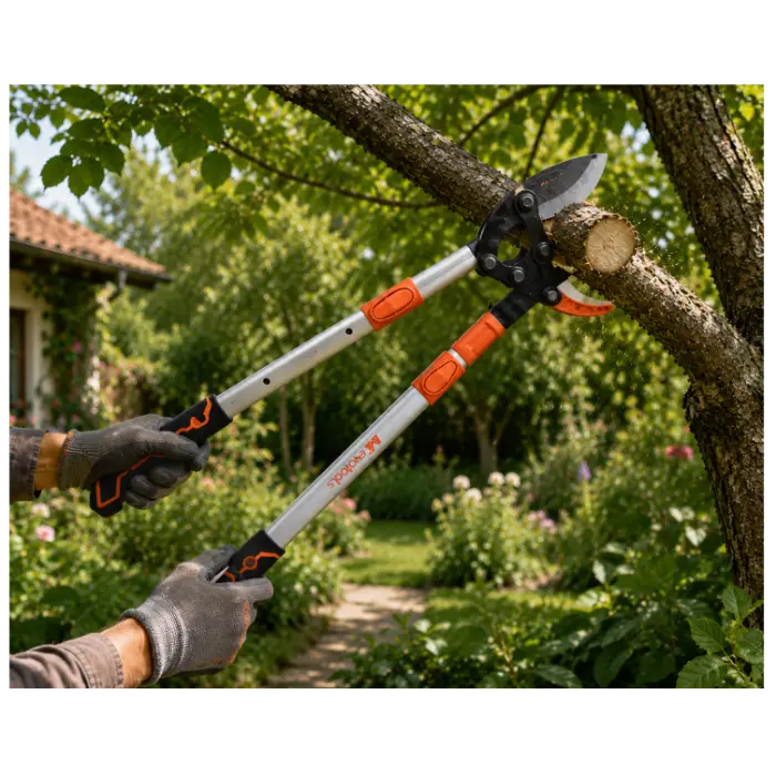 Foarfeca Crengi Tip Nicovala Manere Aluminiu Telescopice cu Ferastrau Crengi Integrat EvoTools [5]