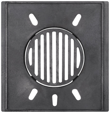 Sobe si burlane - Focar cu Gratar Rotund din Fonta pentru Soba