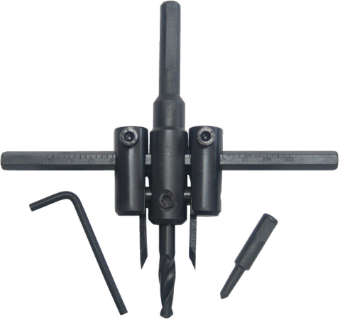 Accesorii scule si unelte electrice - Freza Reglabila pt Gipscarton-Set - Grosime 25 mm Diametru 20-120 mm