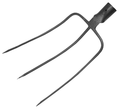 Gradina & gospodarie - Furca Forjata Gri Carbon - Latime 8 inch
