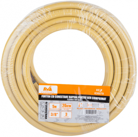 Furtun Aer Comprimat Conectare Rapida - Diametru furtun 1/4 mm Lungime furtun 10 m [1]