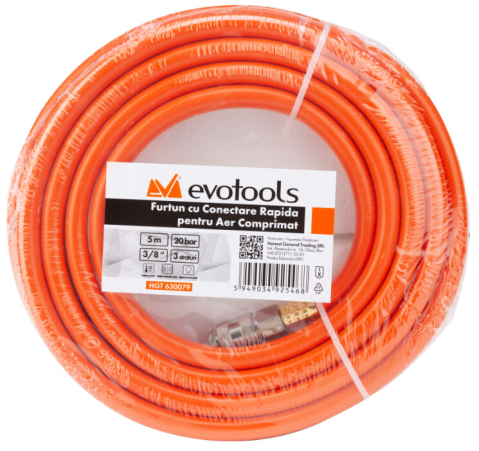Furtun Aer Comprimat Conectare Rapida - Diametru furtun 3/8 mm Lungime furtun 5 m [3]