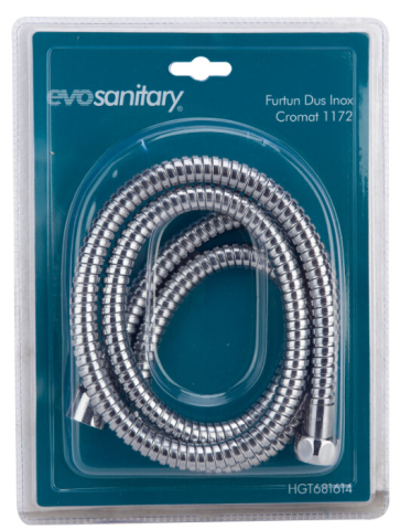 Furtun Dus Inox Cromat EvoSanitary - Diametru furtun 1/2 inch Lungime furtun 1500 mm [1]