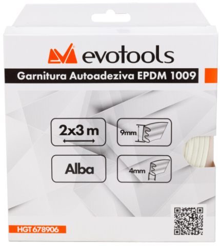 Garnitura Autoadeziva EPDM 1009 Profil E 2x3 m - Latime 9 mm Grosime 4 mm [5]