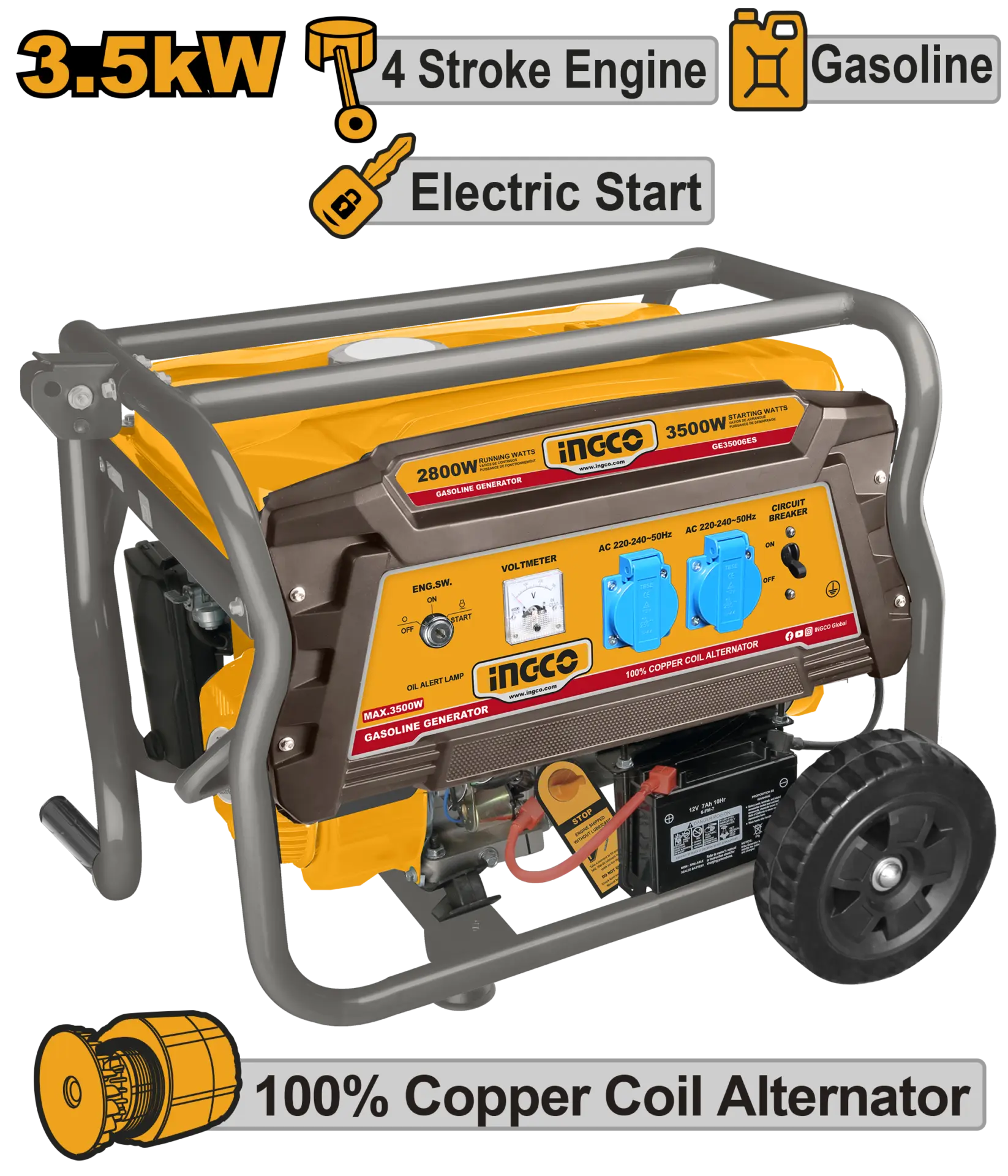 Generatoare si motoare - Generator 3.5KW motor 4T