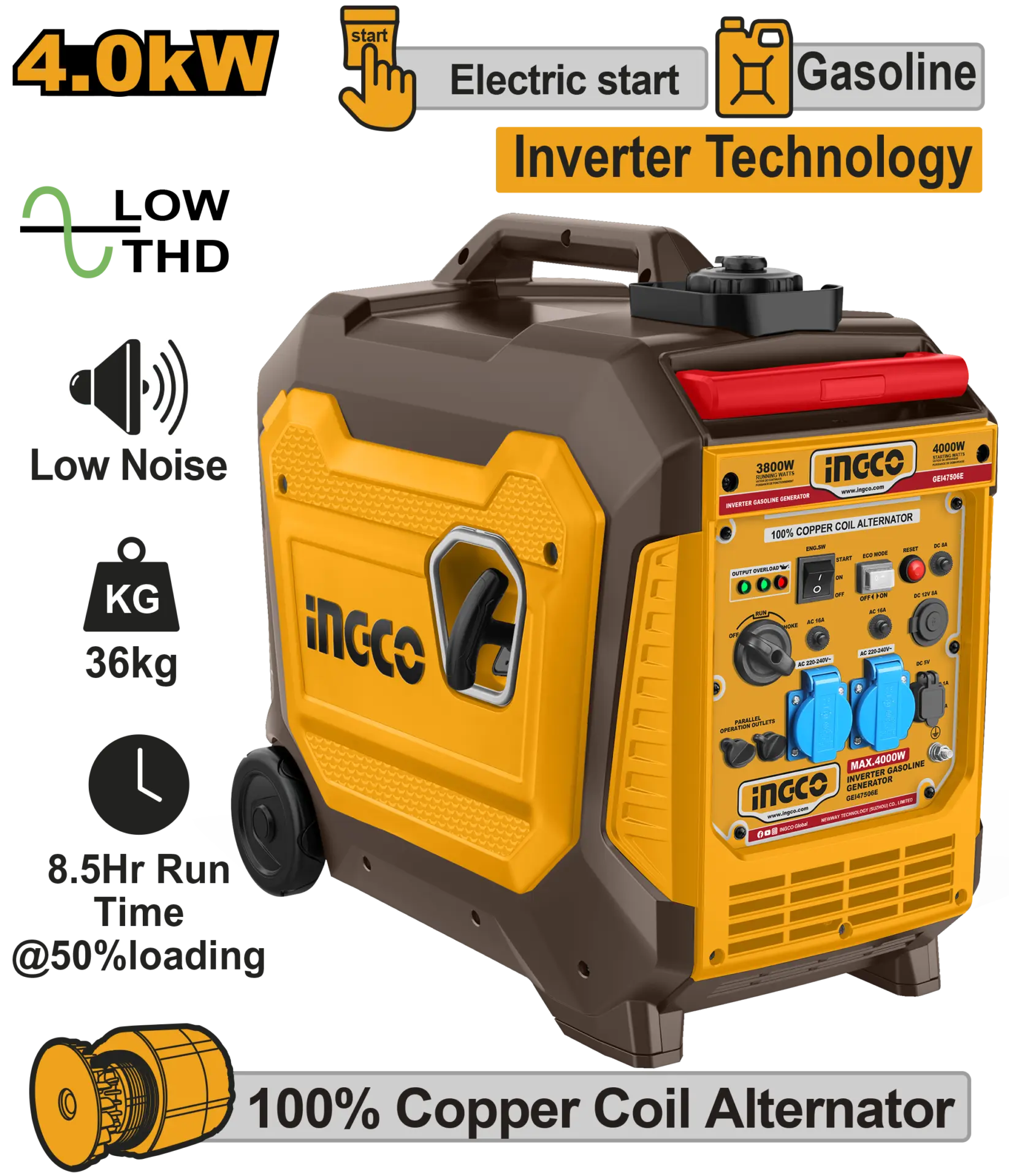 Generatoare si motoare - Generator 4.0KW cu Invertor