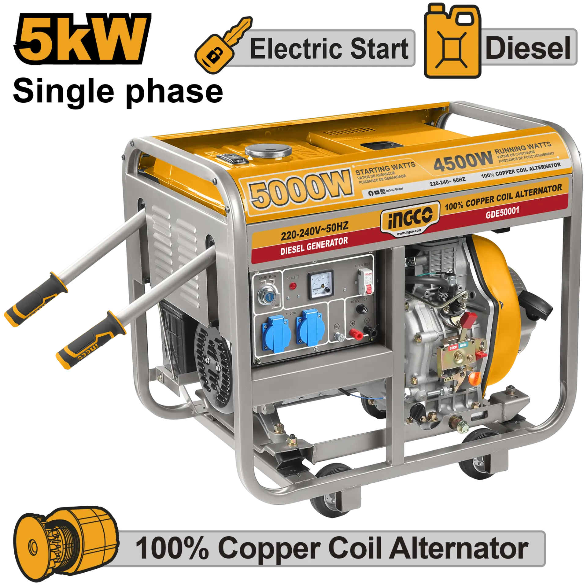 Generatoare si motoare - Generator 5KW Diesel