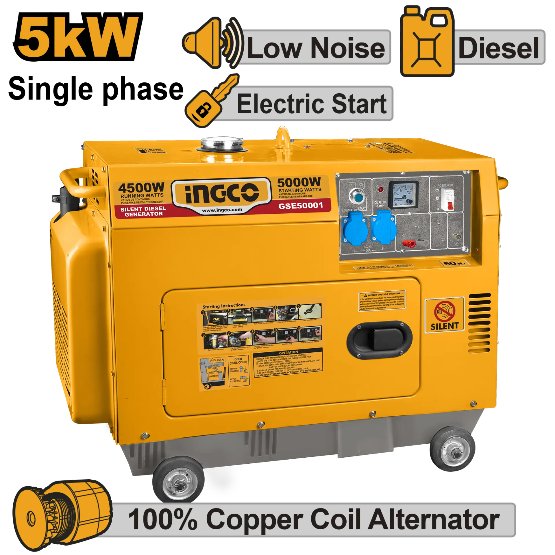Scule & unelte - Generator 5KW silent Diesel