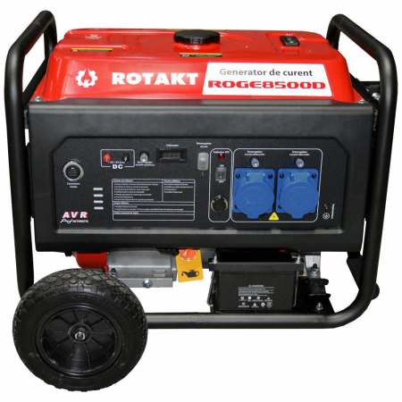 Generator De Curent Rotakt ROGE8500D, 8.5 KW (Include Funcția De Automatizare - ATS), AVR, Voltmetru, Autonomie 7 Ore [5]