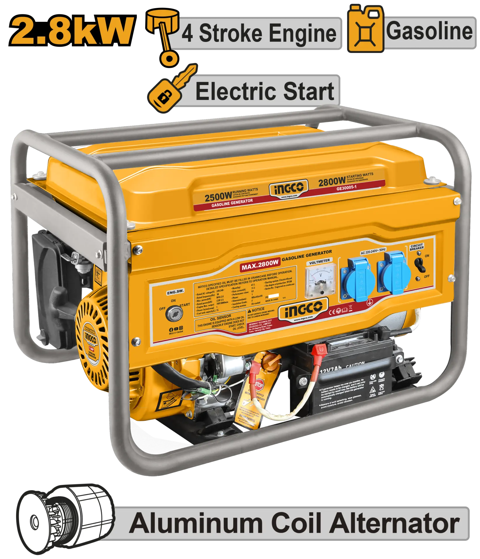 Generatoare si motoare - Generator Electric 2,8KW cu Pornire Automata