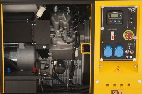 Generatoare de curent - Generator insonorizat Stager YDE15000T, 12kVA, 48A, monofazat, diesel, 3000rpm, pornire electrica