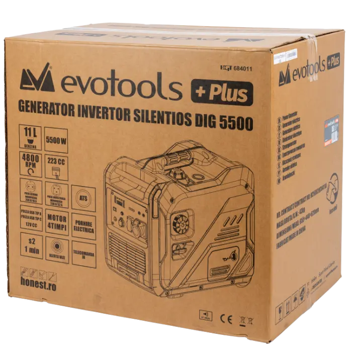 Generator Invertor Silentios DIG5500 cu Telecomanda EvoTools +Plus [1]