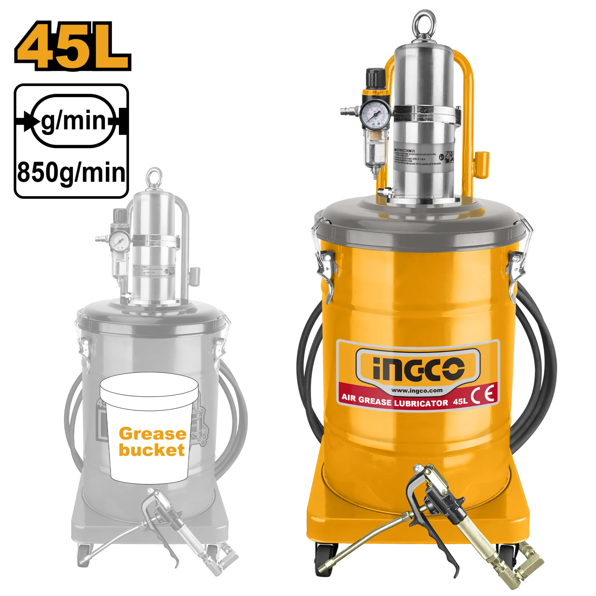Scule si accesorii auto - Gresor Pneumatic 45L
