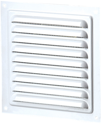 Sanitare - Grila de Ventilatie Metalica cu Plasa 1111