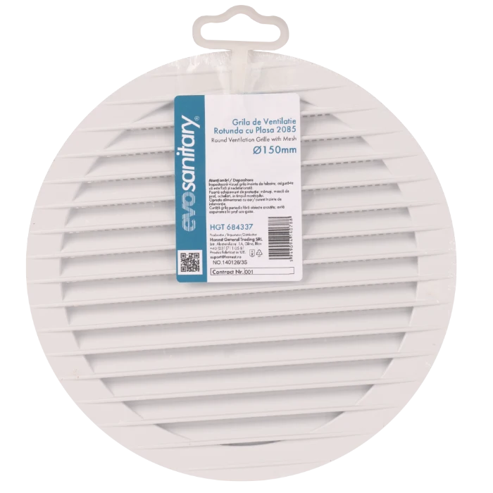 Grila de Ventilatie Rotunda cu Plasa 2085 EvoSanitary - 1 Buc [4]