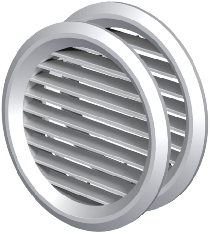 Sanitare - Grila de Ventilatie Rotunda din ABS cu Plasa 1111