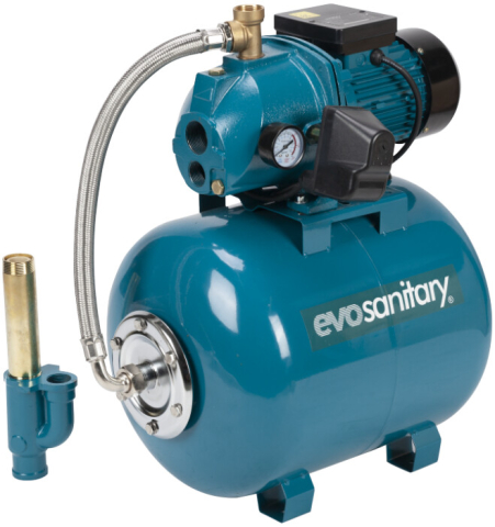 Pompe si sisteme de irigat - Hidrofor cu Ejector JET MQ 370D EPTO 750 W - Volum 24 l