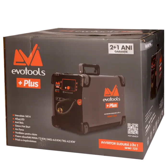 Invertor Sudura 3 in 1 cu Afisaj LED WMI135 EvoTools +Plus [1]