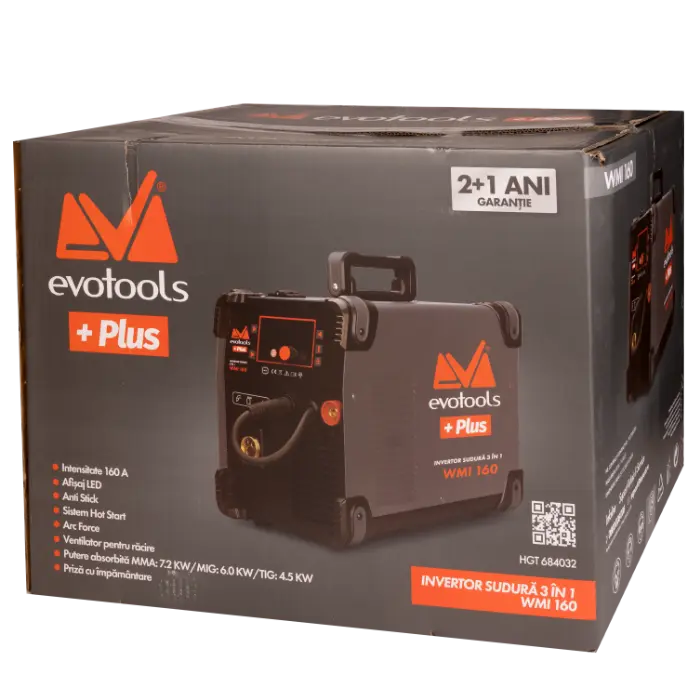 Invertor Sudura 3 in 1 cu Afisaj LED WMI160 EvoTools +Plus [1]