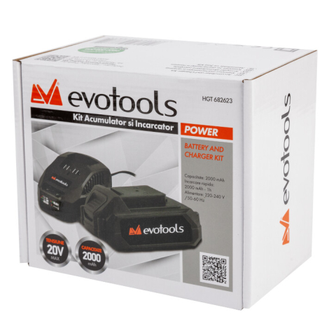Kit Acumulator si Incarcator MAX 20V POWER Evotools [1]