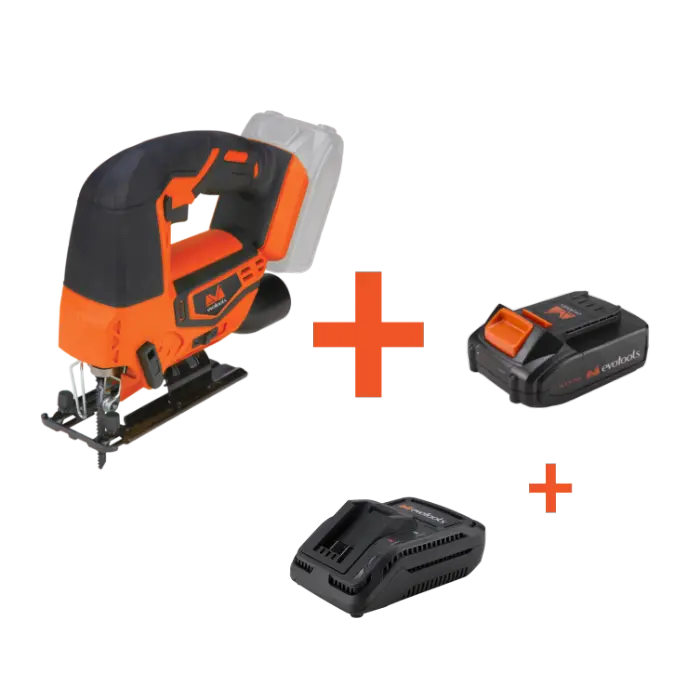 Fierastraie pendulare - Kit Ferastrau Pendular cu Acumulator si Incarcator MAX 20V ONE EvoTools