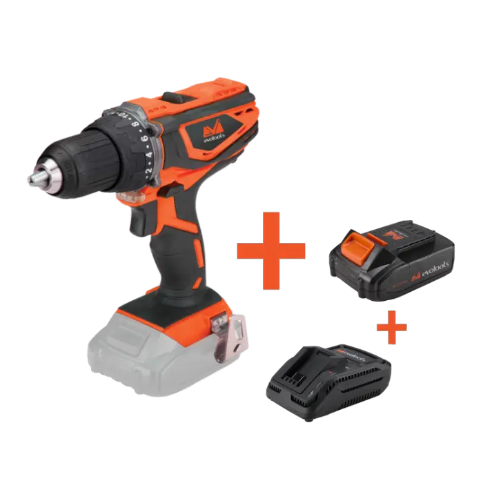 Masini de gaurit si insurubat - Kit Masina de Gaurit si Insurubat cu 2 Acumulator si Incarcator MAX 20V ONE EvoTools