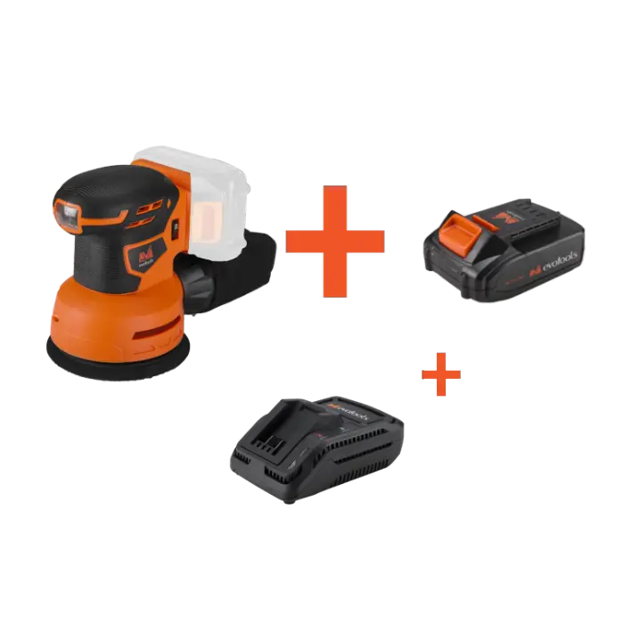 Masini de slefuit si rindele - Kit Masina de Slefuit Rotativa cu Acumulator si Incarcator MAX 20V One EvoTools