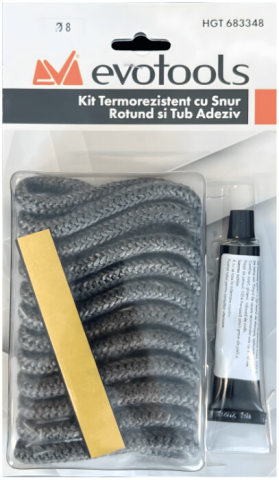 Uz casnic & industrial - Kit Termorezistent cu Snur Rotund si Tub Adeziv EvoTools