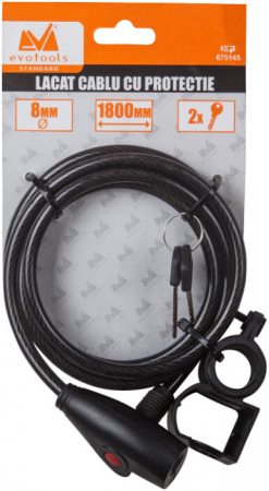 Lacat Cablu cu Protectie pt Bicicleta 4510 [1]