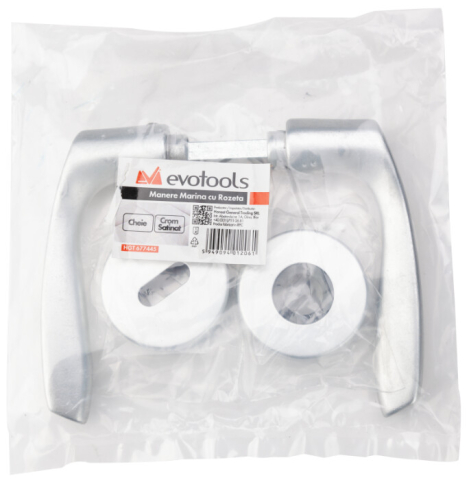 Manere Marina cu Rozeta - Culoare Crom Satinat [4]