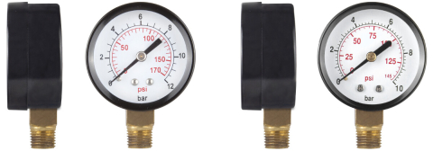 Pompe si sisteme de irigat - Manometru pt Apa Radial - Hidrofor - Presiune 0-10 bar Diametru 1/4 inch