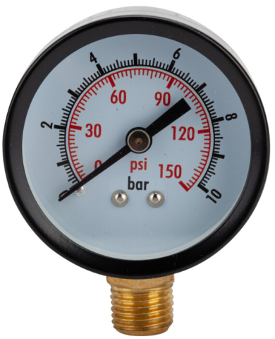 Manometru pt Apa Radial - Hidrofor - Presiune 0-10 bar Diametru 1/4 inch [2]