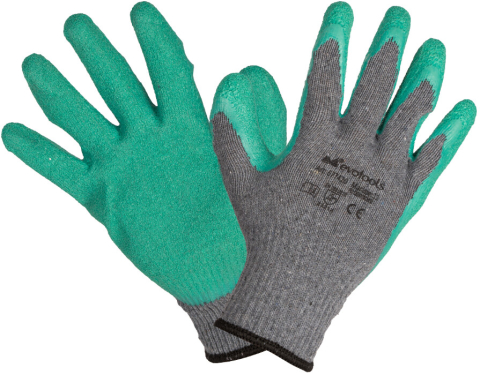 Manusi de protectie - Manusi Latex Tricotate Verzi EvoTools