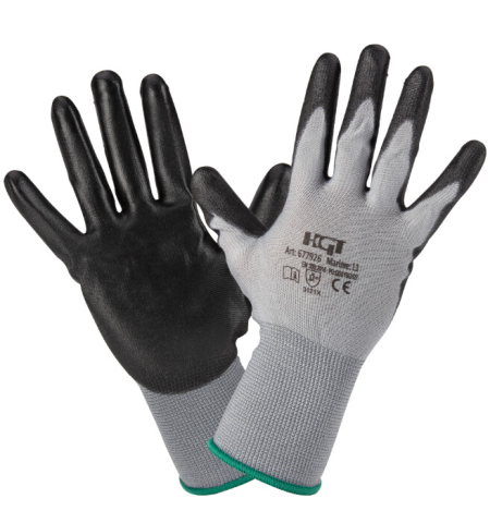 Manusi de protectie - Manusi Tricotate Negre Acoperire Poliuretan