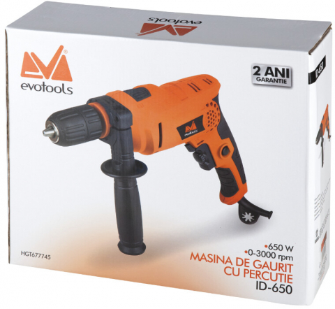 Masina de Gaurit cu Percutie ID 650 EPTO - Putere masina 650 W [1]