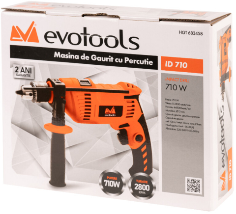 Masina de Gaurit cu Percutie ID710 Evotools [1]