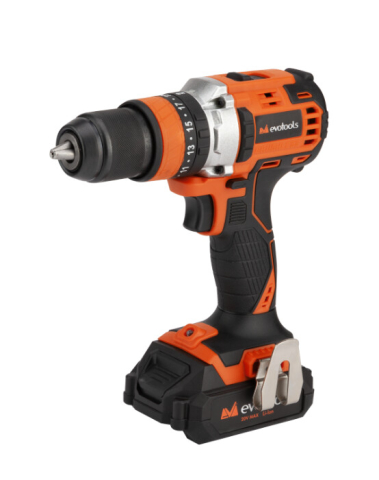 Masini de gaurit si insurubat - Masina de Gaurit si Insurubat Brushless cu Percutie cu 2 Acumulatori si Incarcator MAX 20V POWER Evotools