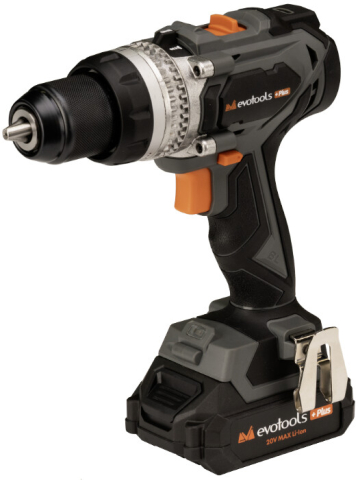 Scule & unelte - Masina de Gaurit si Insurubat Brushless cu Percutie cu 2 Acumulatori si Incarcator MAX 20V POWER EvoTools +Plus