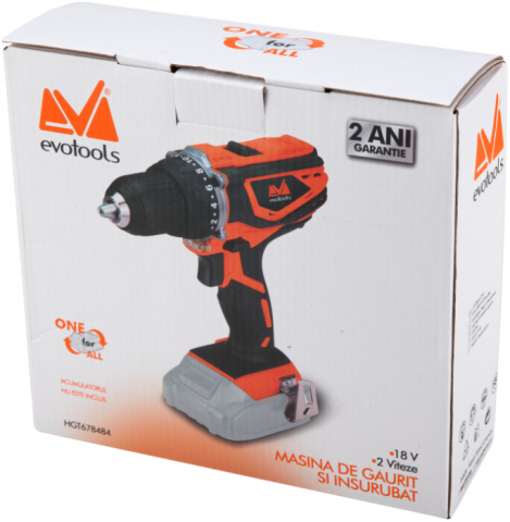 Masina de Gaurit si Insurubat fara Acumulator si Incarcator MAX 20V ONE EvoTools [1]