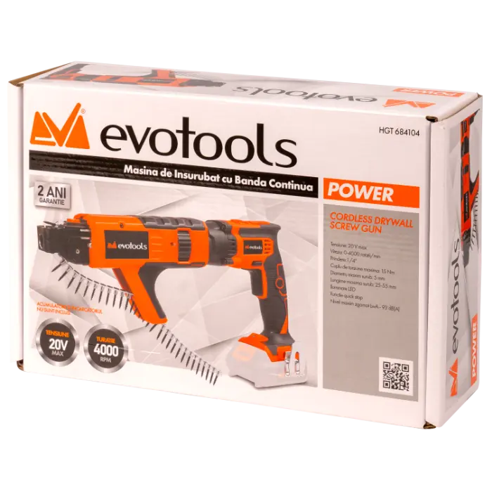 Masina de Insurubat cu Banda Continua fara Acumulator si Incarcator MAX 20V POWER Evotools [1]